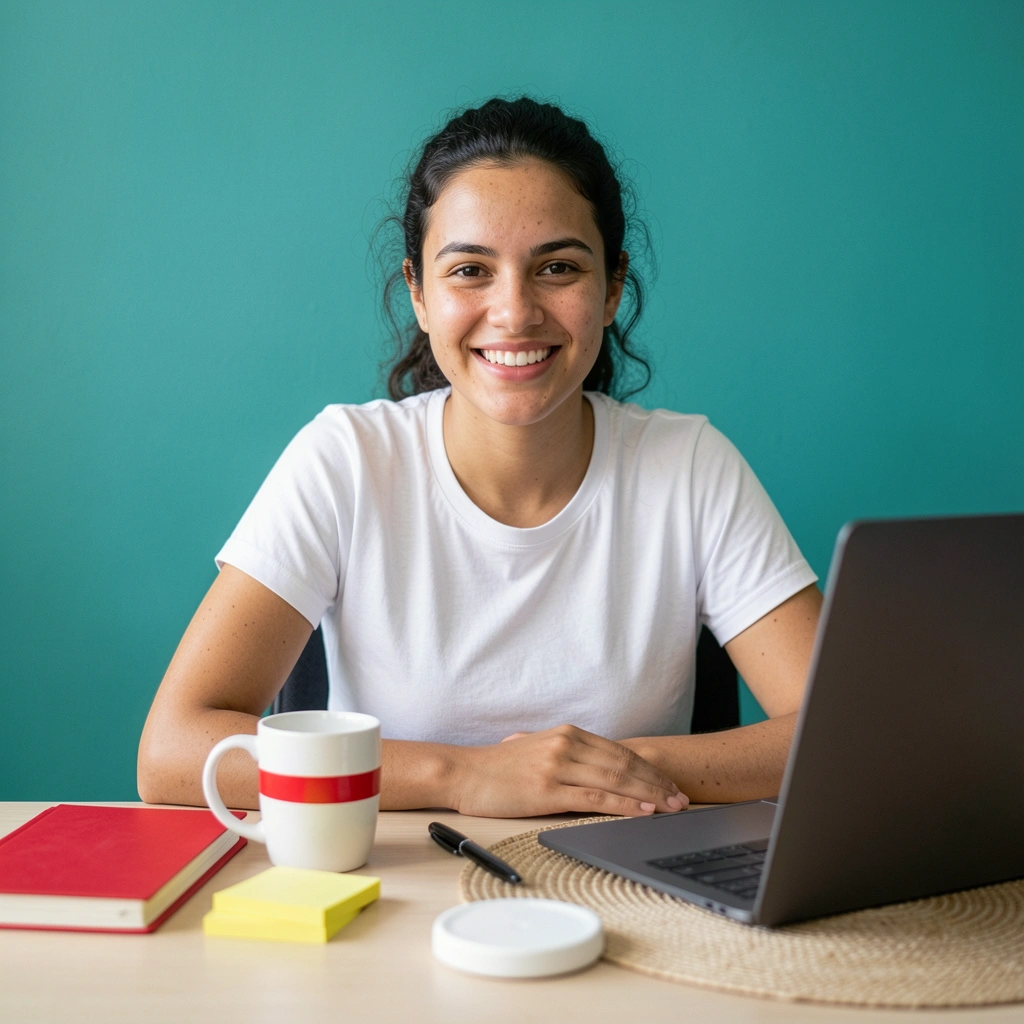 Tela de notebook exibindo painel de vendas com gráficos e lista de produtos