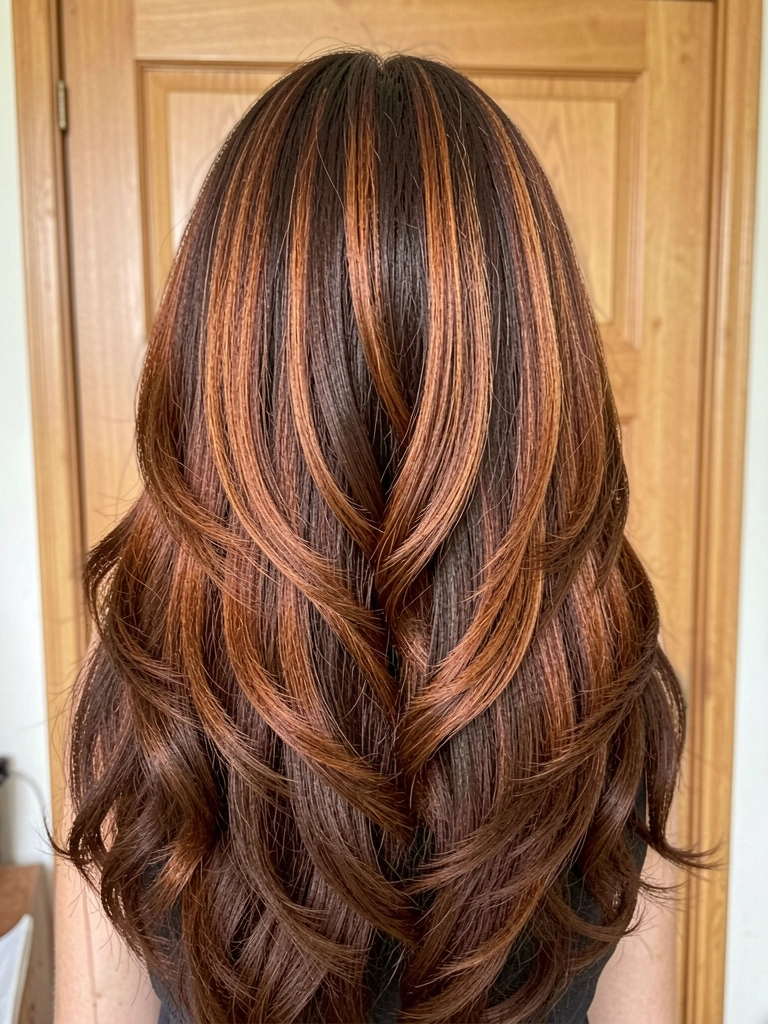 Mulher de cabelo volumoso repartido ao meio, com fios soltos e textura natural, em fundo neutro.