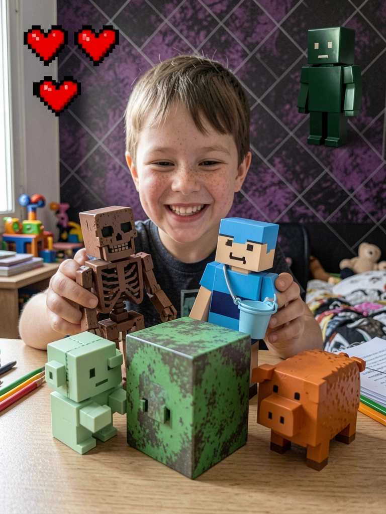 Captura de tela de Minecraft mostrando um bloco de grama pixelado em um campo verde.